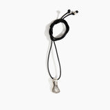 Dinosaur Designs Bones Pendant in Granite Colour resin with Silver-Plated Brass Material
