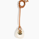 Large Rock Pendant on Leather