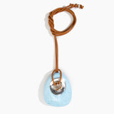 Large Rock Pendant on Leather