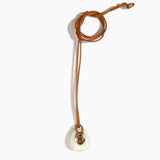 Small Rock Pendant on Leather