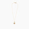 Dinosaur Designs Small River Rock Pendant in Light Horn Colour resin with Gold-Filled Material.