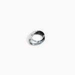 Dinosaur Designs Slate Ring in Slate Colour resin with Regular Fit..