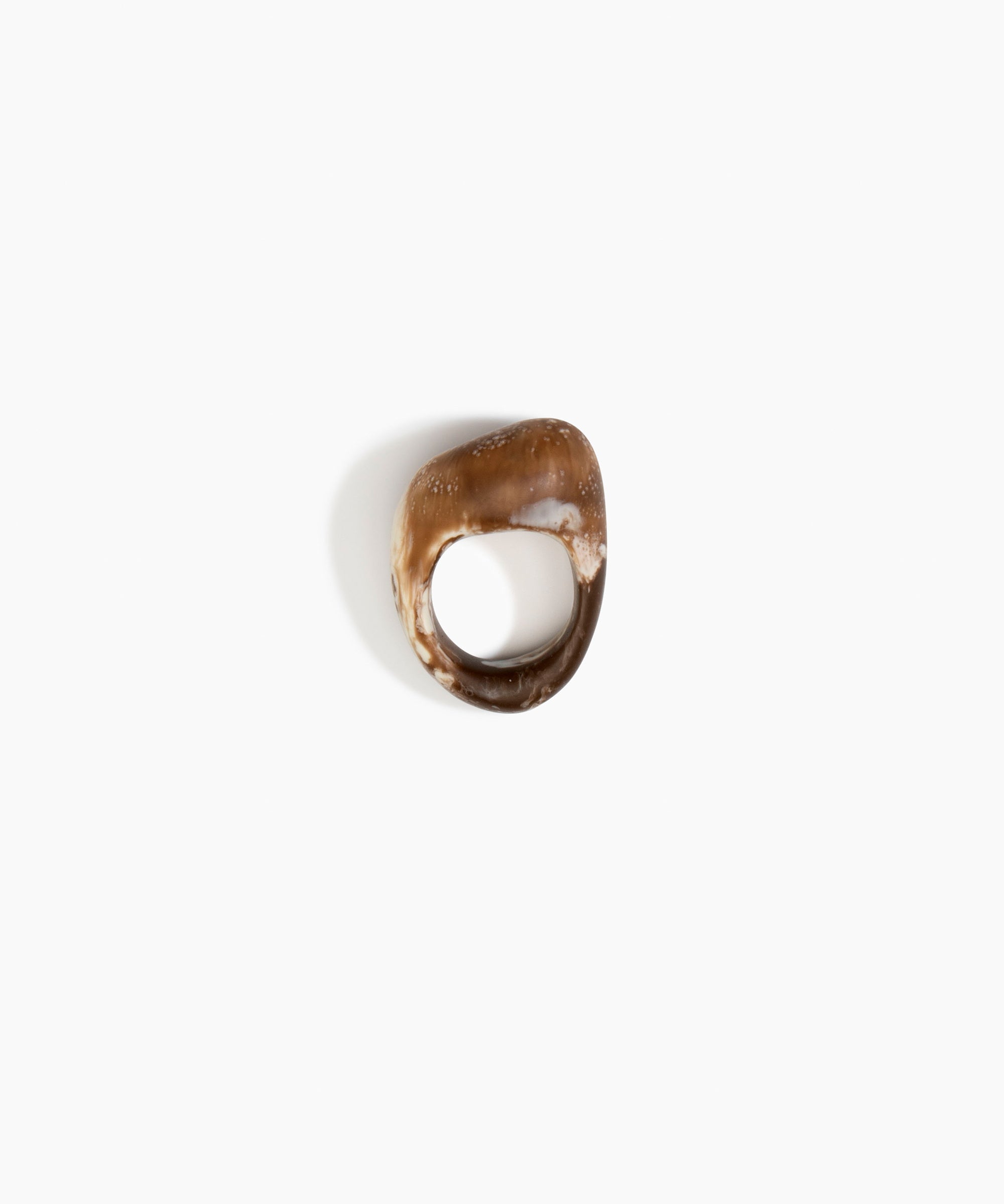 Dinosaur Designs RGPLNPEB Pebble Ring CAPPUCCINO