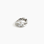 Dinosaur Designs Pebble Ring in Granite Colour resin with Regular Fit.