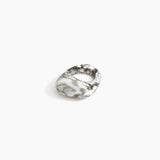 Dinosaur Designs Pebble Ring in Granite Colour resin with Regular Fit.