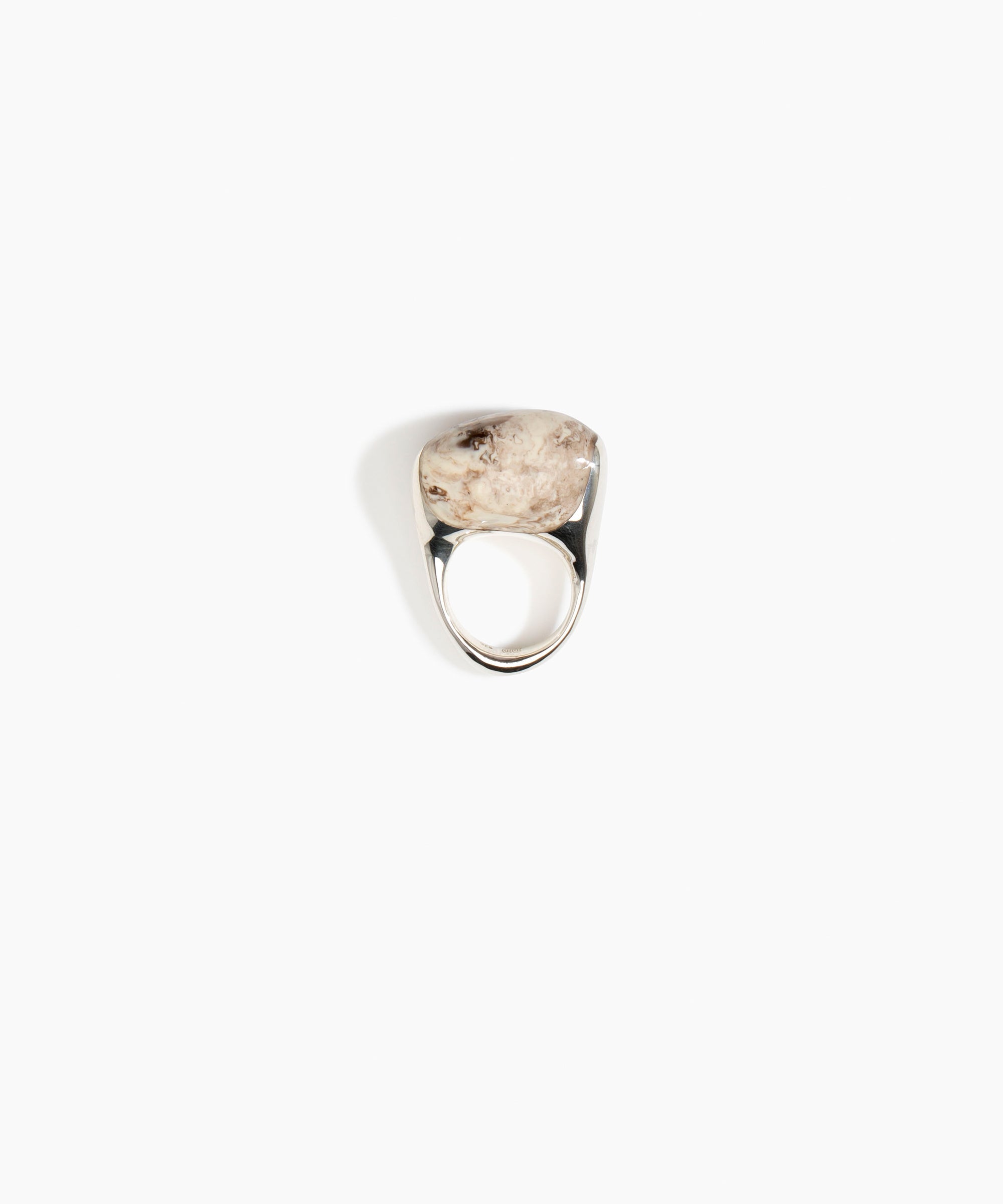 Dinosaur Designs RGPLNPEBDUO Pebble Duo Ring CAPPUCCINO...