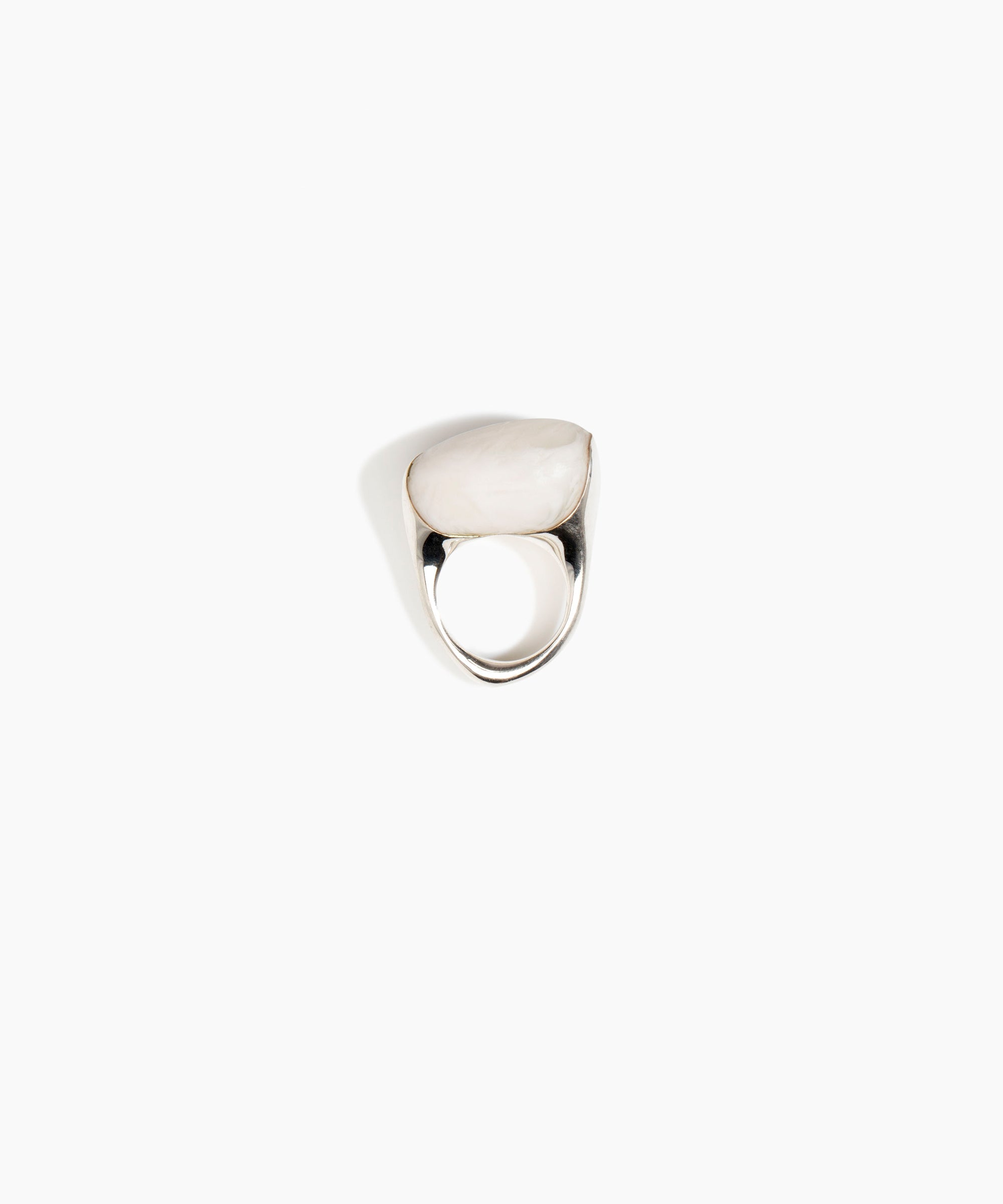 Dinosaur Designs RGPLNPEBDUO Pebble Duo Ring CHALK SWIRL..
