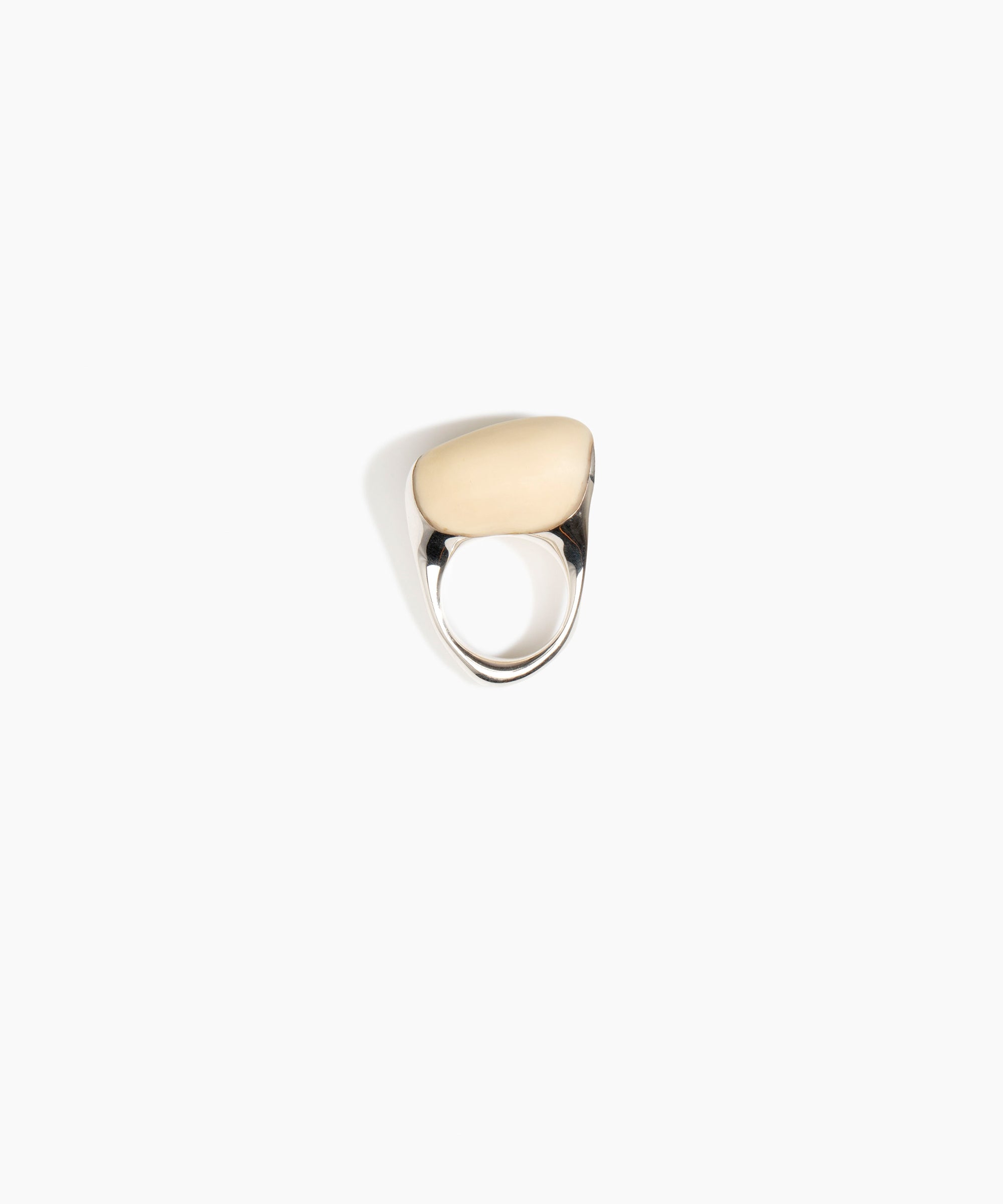 Dinosaur Designs RGPLNPEBDUO Pebble Duo Ring CREAM..