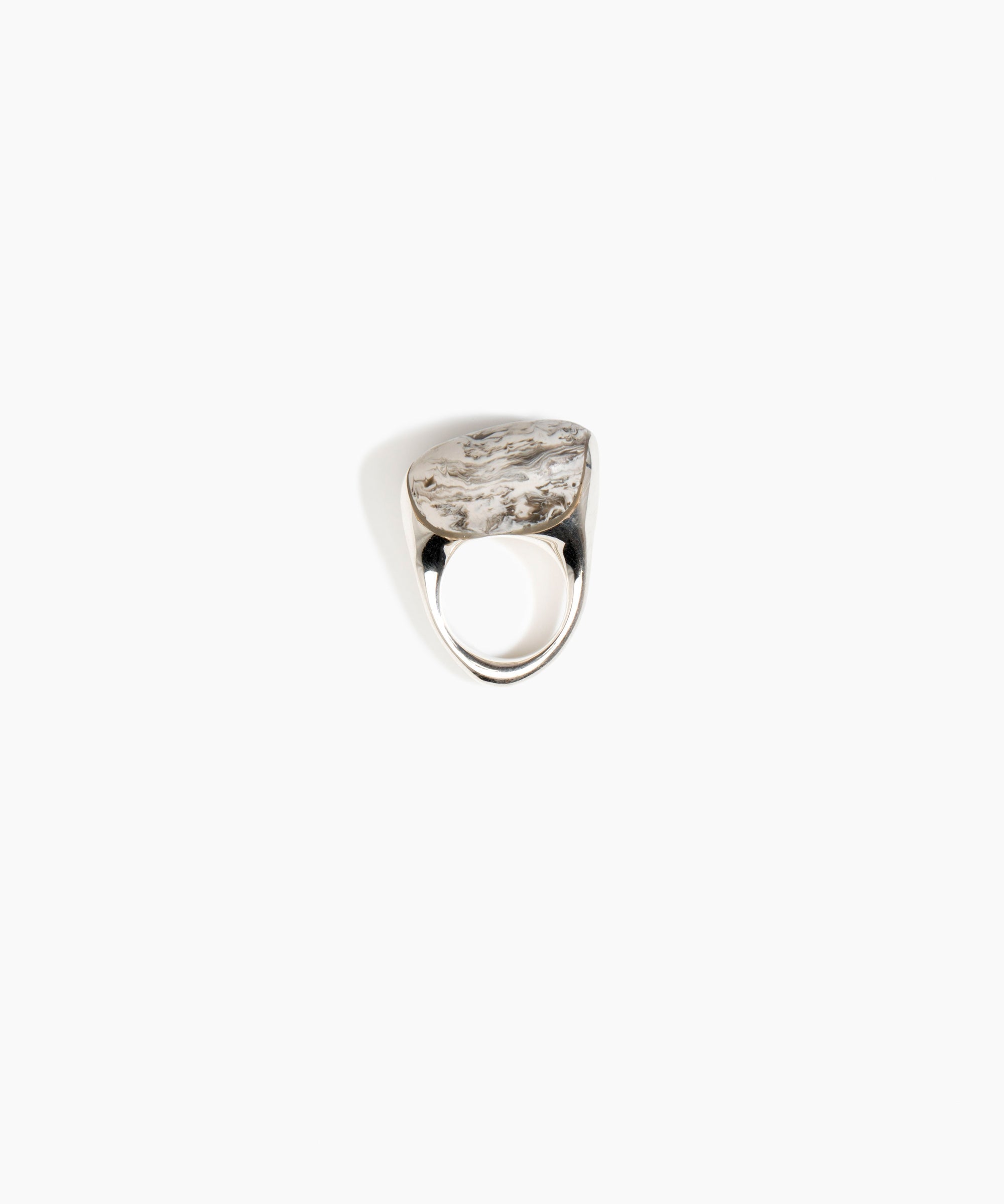 Dinosaur Designs RGPLNPEBDUO Pebble Duo Ring GRANITE..