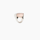 Dinosaur Designs RGPLNPEBDUO Pebble Duo Ring ROSE SWIRL...