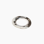 Dinosaur Designs Small Drift Duo Bangle in Granite Colour resin with Silver-Plated Brass Material