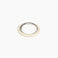 Dinosaur Designs Drift Duo Wishbone Bangle in Cream Colour resin with Silver-Plated Brass Material.