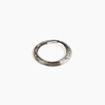 Dinosaur Designs Drift Duo Wishbone Bangle in Granite Colour resin with Silver-Plated Brass Material.