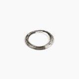 Dinosaur Designs Drift Duo Wishbone Bangle in Granite Colour resin with Silver-Plated Brass Material.