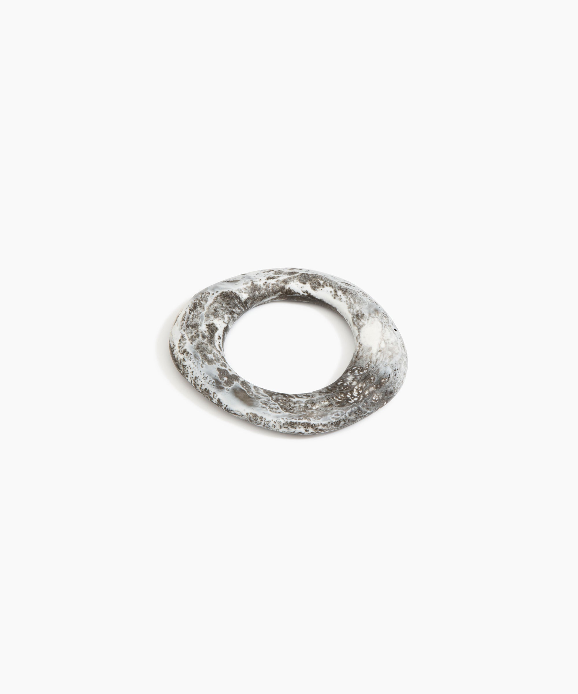 Dinosaur Designs Small Drift Bangle in Granite Colour resin with Wide Fit..