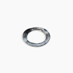 Dinosaur Designs Drift Wishbone Bangle in Slate Colour resin with Wide Fit
