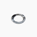 Dinosaur Designs Drift Wishbone Bangle in Slate Colour resin with Wide Fit..