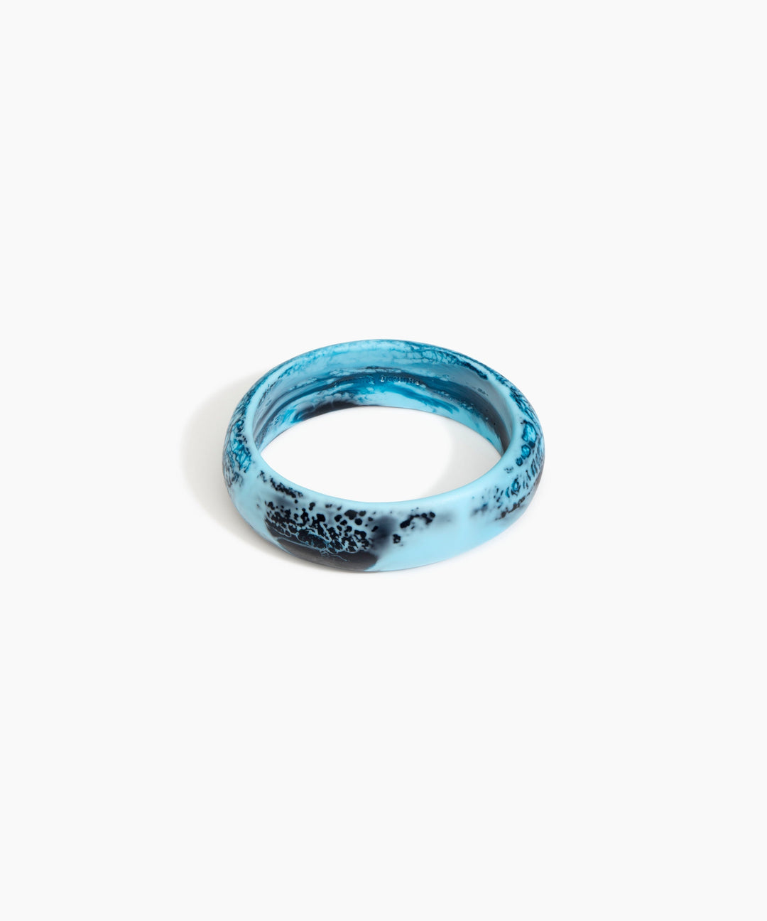 Oval Bangle Large Water Narrow Fit - Dinosaur Designs main image 1