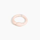 Dinosaur Designs Sprout Bangle in Rose Swirl — handcrafted marbled dusty pink resin bangle with chunky rounded form
