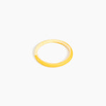 Dinosaur Designs Wishbone Bangle in Daisy Colour resin with Wide Fit