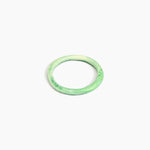 Dinosaur Designs Wishbone Bangle in Grass Colour resin with Wide Fit