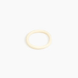 Dinosaur Designs Wishbone Bangle in Cream Colour resin with Wide Fit