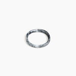 Dinosaur Designs Wishbone Bangle in Slate Colour resin with Wide Fit