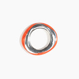 Dinosaur Designs SBRCKDUOSML Small Rock Duo Bangle SILVER LYCHEE