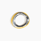 Dinosaur Designs SBRCKDUOSML Small Rock Duo Bangle SILVER POLLEN