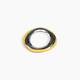 Dinosaur Designs SBRCKDUOSML Small Rock Duo Bangle SILVER POLLEN.