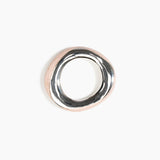 Dinosaur Designs SBRCKDUOSML Small Rock Duo Bangle SILVER ROSE SWIRL.