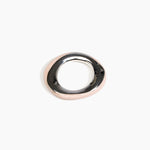 Dinosaur Designs SBRCKDUOSML Small Rock Duo Bangle SILVER ROSE SWIRL
