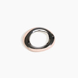 Dinosaur Designs SBRCKDUOSML Small Rock Duo Bangle SILVER ROSE SWIRL