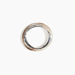 Dinosaur Designs SBRCKDUOWBN Rock Duo Wishbone Bangle SILVER CAPPUCCINO