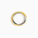 Dinosaur Designs SBRCKDUOWBN Rock Duo Wishbone Bangle SILVER POLLEN.