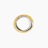 Dinosaur Designs SBRCKDUOWBN Rock Duo Wishbone Bangle SILVER POLLEN