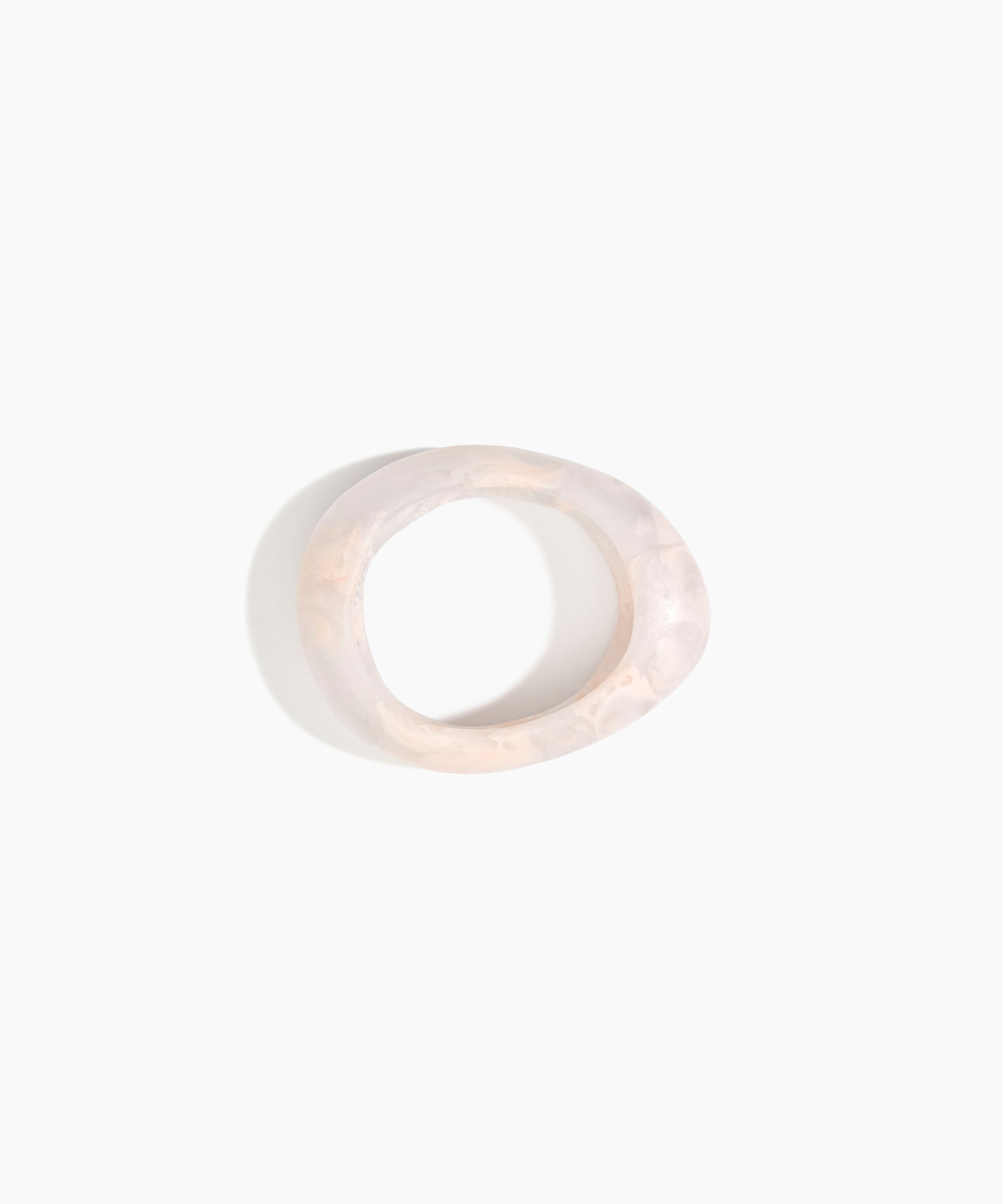 Dinosaur Designs SBRCKSML Small Rock Bangle ROSE SWIRL