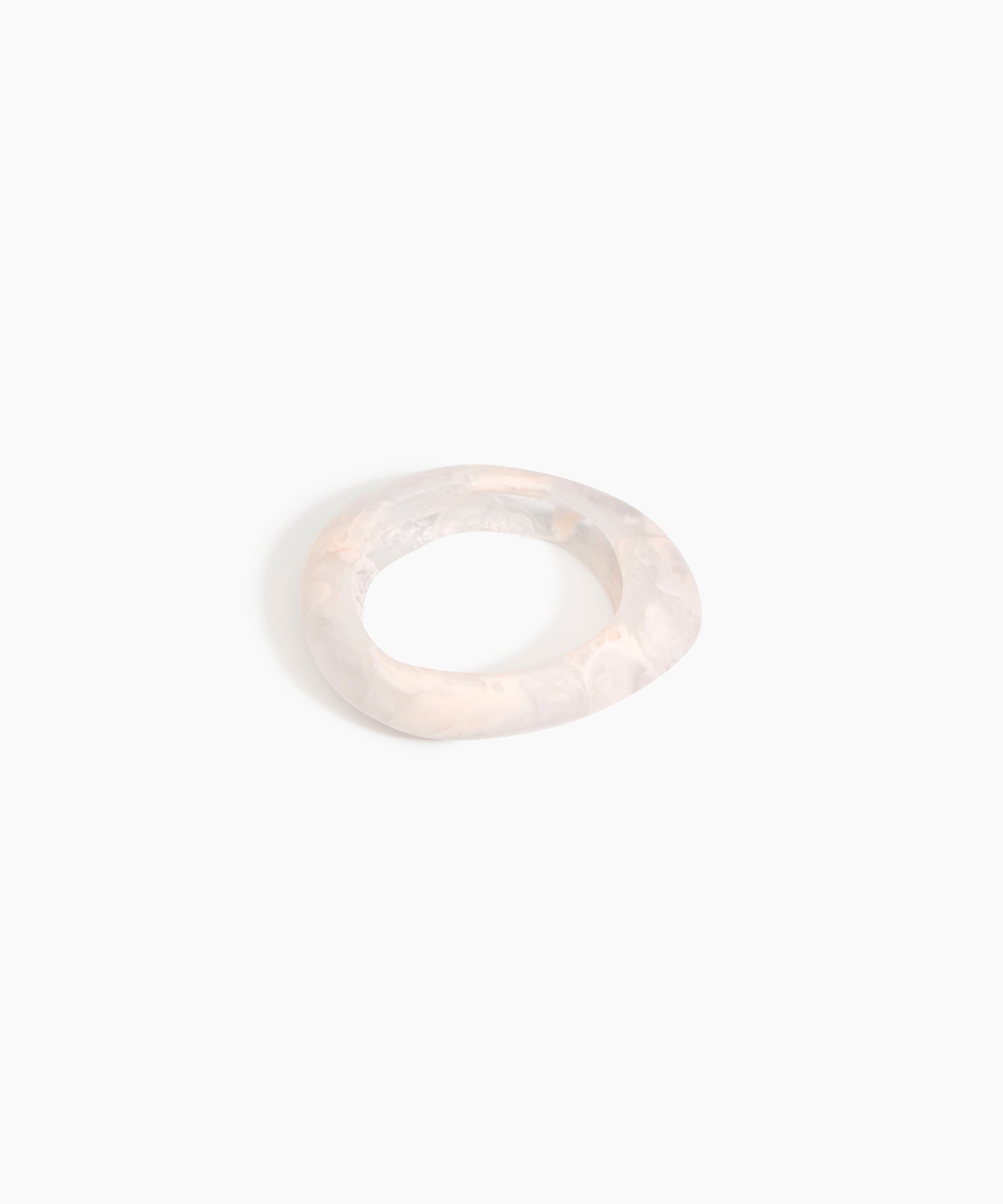 Dinosaur Designs SBRCKSML Small Rock Bangle ROSE SWIRL.