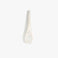 Dinosaur Designs Large Shell Spoon in Chalk Swirl — handcrafted marbled off-white resin spoon with slender tapered handle
