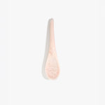 Dinosaur Designs Large Shell Spoon in Rose Swirl — handcrafted marbled dusty pink resin spoon with slender tapered handle