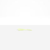 Dinosaur Designs Medium Shell Spoon in Pistachio — handcrafted marbled pale green resin spoon with slender tapered handle