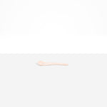 Dinosaur Designs Medium Shell Spoon in Rose Swirl — handcrafted marbled dusty pink resin spoon with slender tapered handle