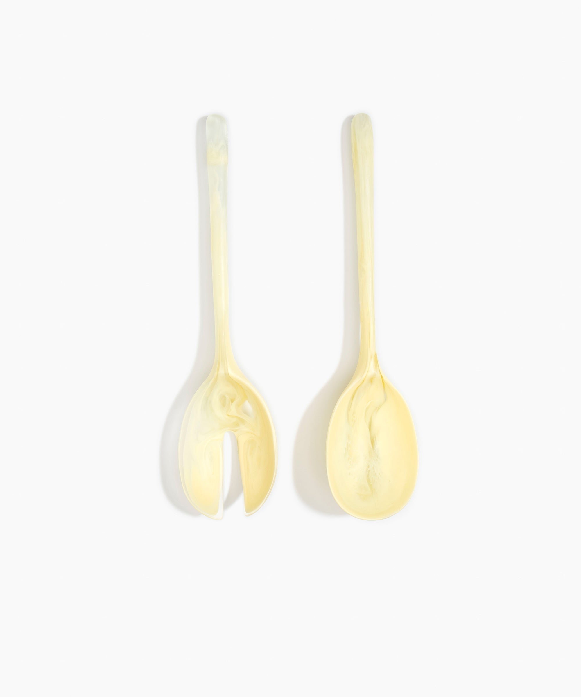 Dinosaur Designs Long Stone Servers Tableware in Lemon Colour resin