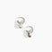 Dinosaur Designs Small Splash Earrings in Cappuccino Colour resin with Silver-Plated Brass Hoop Material.