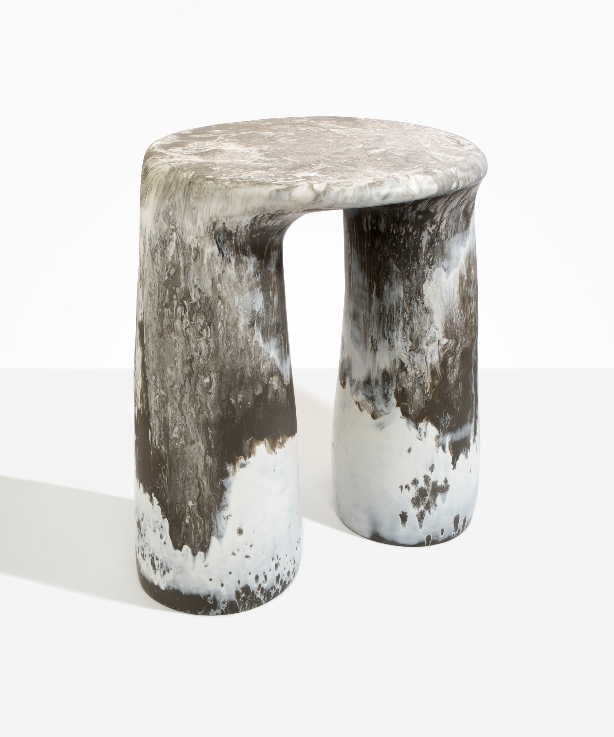 Dinosaur Designs TABRCKTOW Rock Tower Table GRANITE