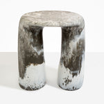 Dinosaur Designs Rock Tower Table in Granite Colour resin