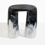 Dinosaur Designs Rock Tower Table in Slate Colour resin