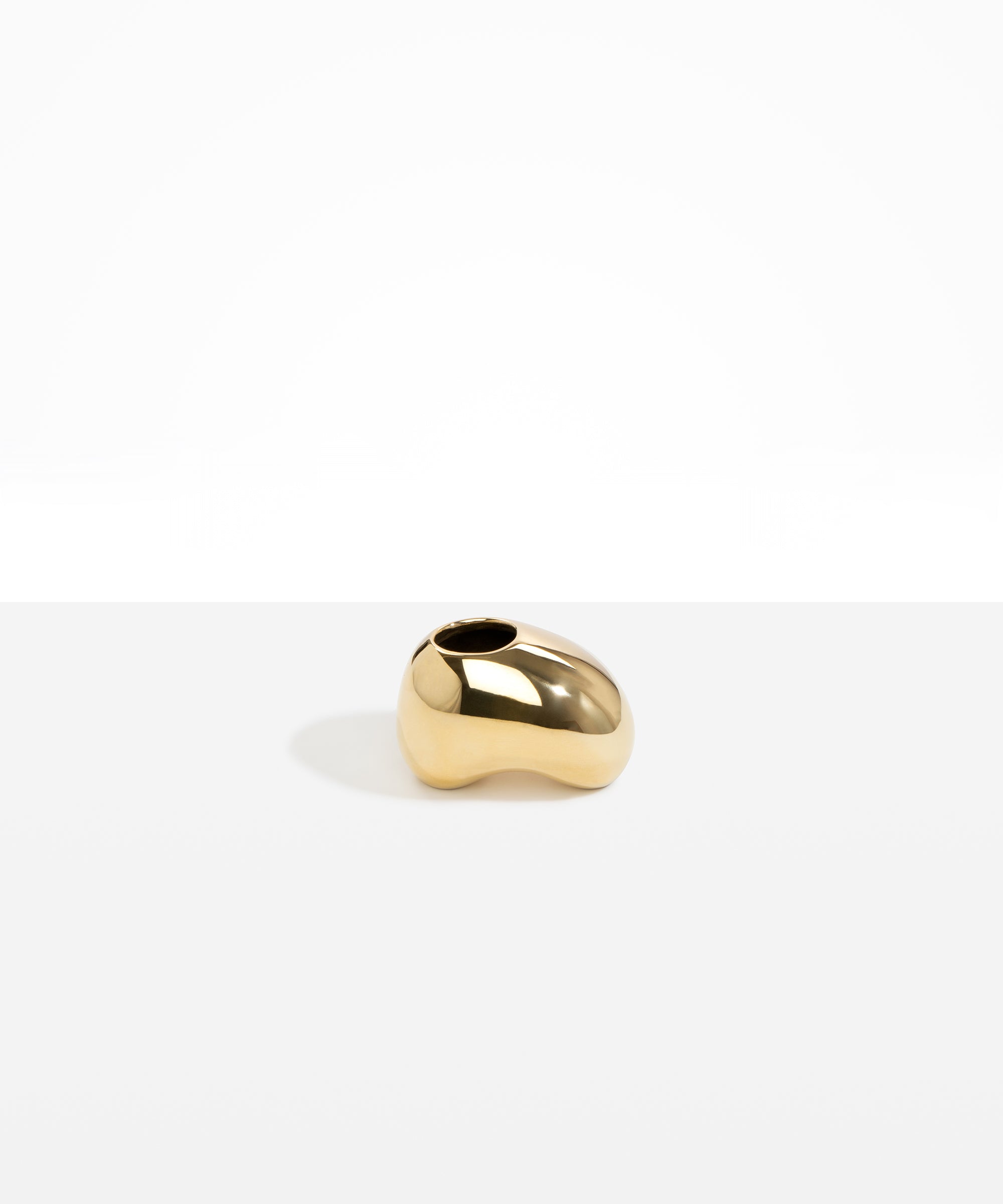 Dinosaur Designs Metal Pirouette Vase in Brass Material