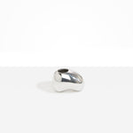 Dinosaur Designs Metal Pirouette Vase in Silver-Plated Brass Material