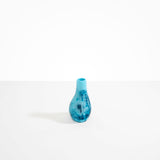 Dinosaur Designs medium sized Liquid vase in water blue colour resin..